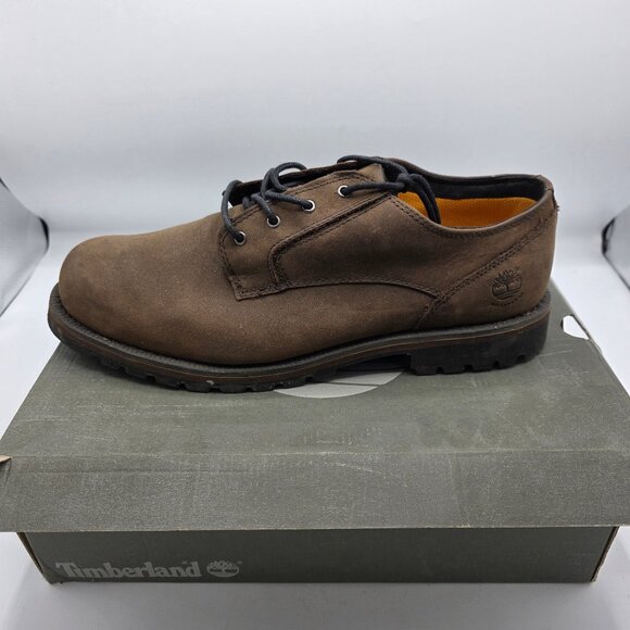 Timberland Men\'s Hartwick Plain Toe Oxford, Full-grain Leather, Brown, Us Sz 12